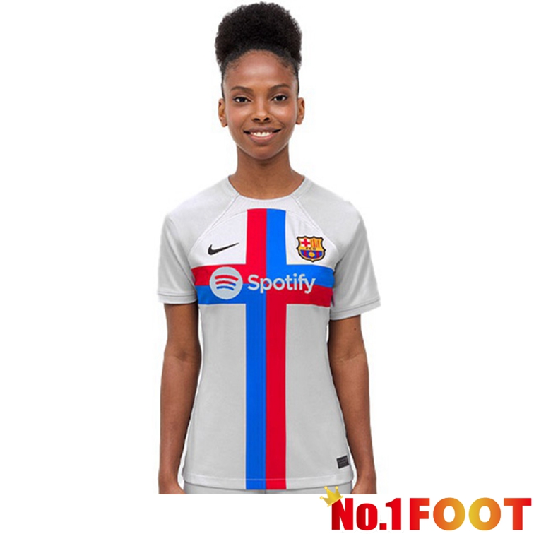 FC Barcelona Women Football Jerseys Third Gray 2022-2023