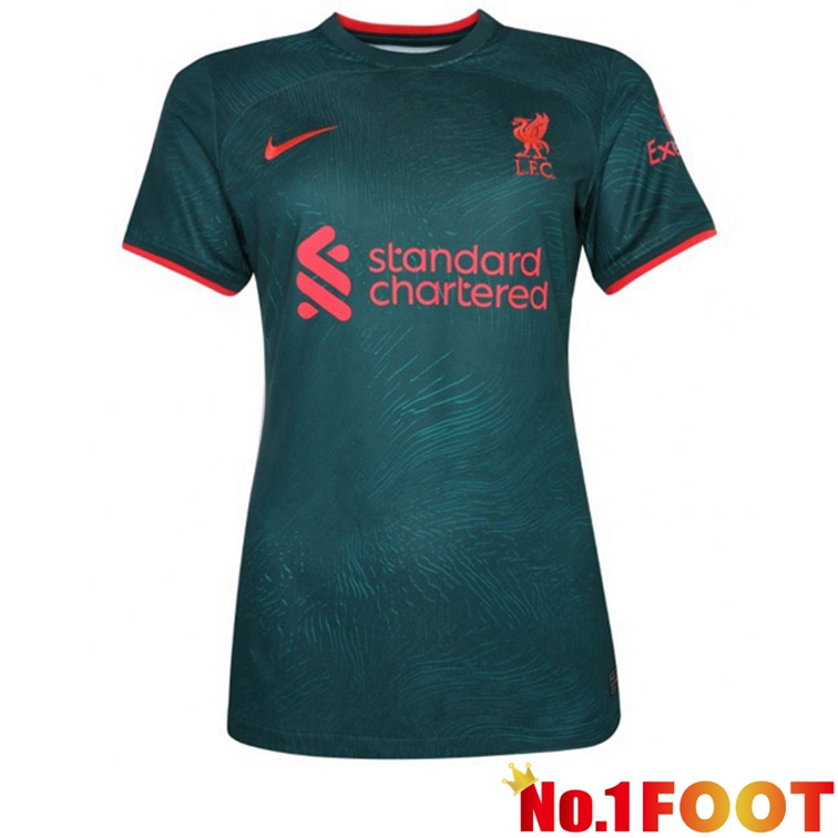 FC Liverpool Women Football Jerseys Third Green 2022-2023