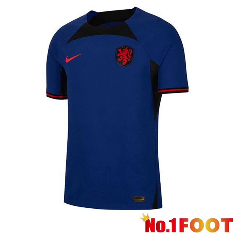 Netherlands Football Jerseys Away Blue 2022-2023