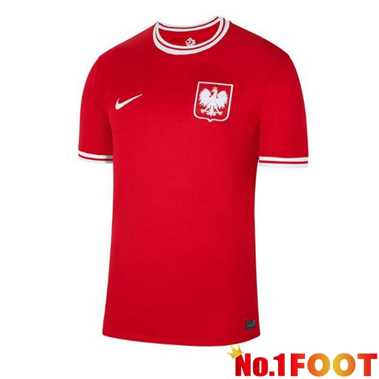 Poland Football Jerseys Away Red 2022-2023