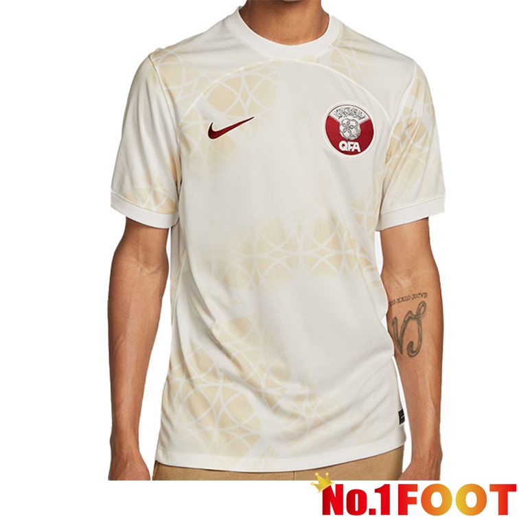 Qatar Football Jerseys Away White 2022-2023