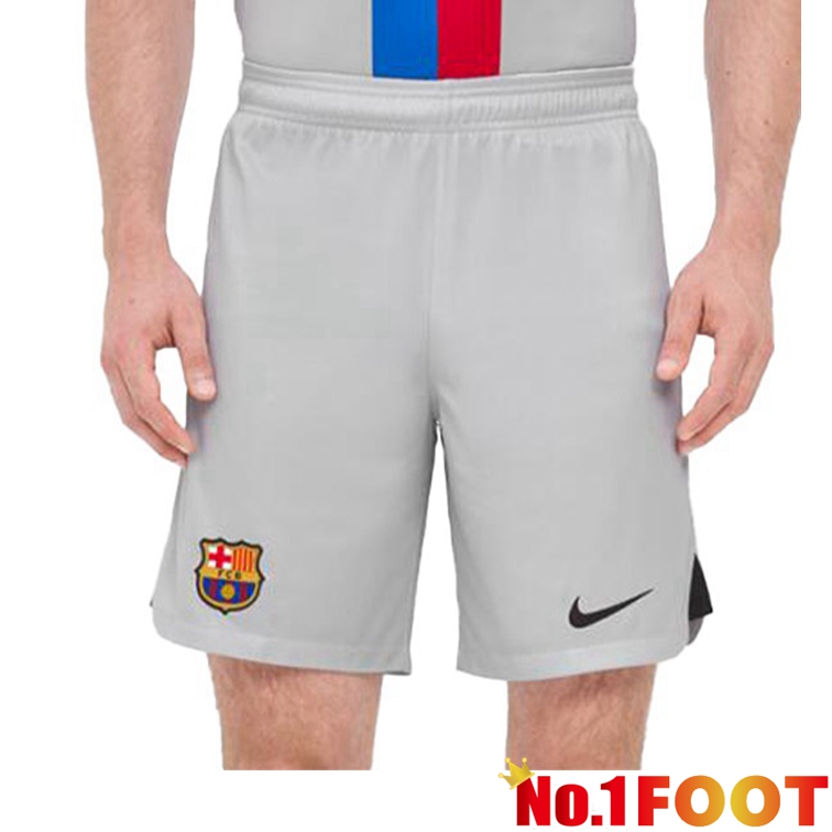 FC Barcelona Third Football Shorts Gray 2022-2023