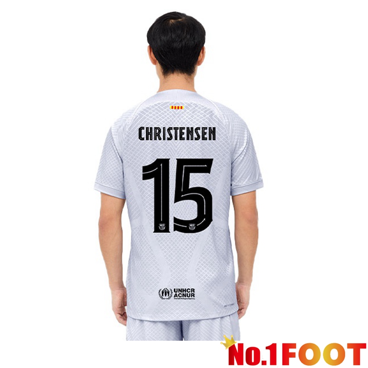 FC Barcelona (CHRISTENSEN 15) Football Jerseys Third Gray 2022-2023