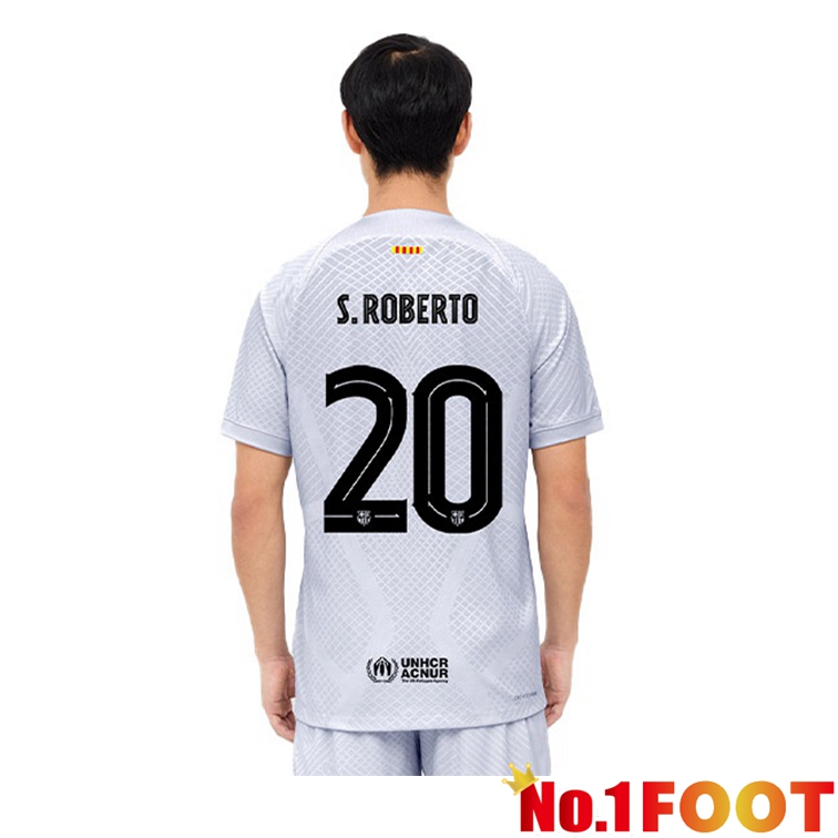 FC Barcelona (S. ROBERTO 20) Football Jerseys Third Gray 2022-2023