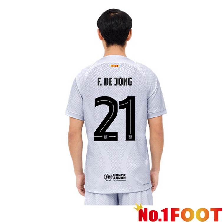 FC Barcelona (F. DE JONG 21) Football Jerseys Third Gray 2022-2023