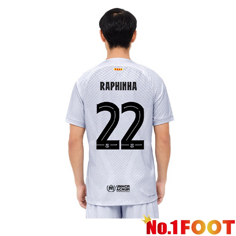 FC Barcelona (RAPHINHA 22) Football Jerseys Third Gray 2022-2023