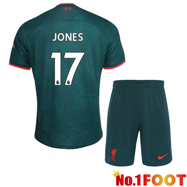 FC Liverpool (JONES 17) Kids Football Jerseys Third Green 2022-2023