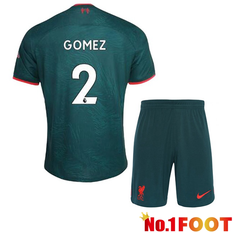 FC Liverpool (GOMEZ 2) Kids Football Jerseys Third Green 2022-2023