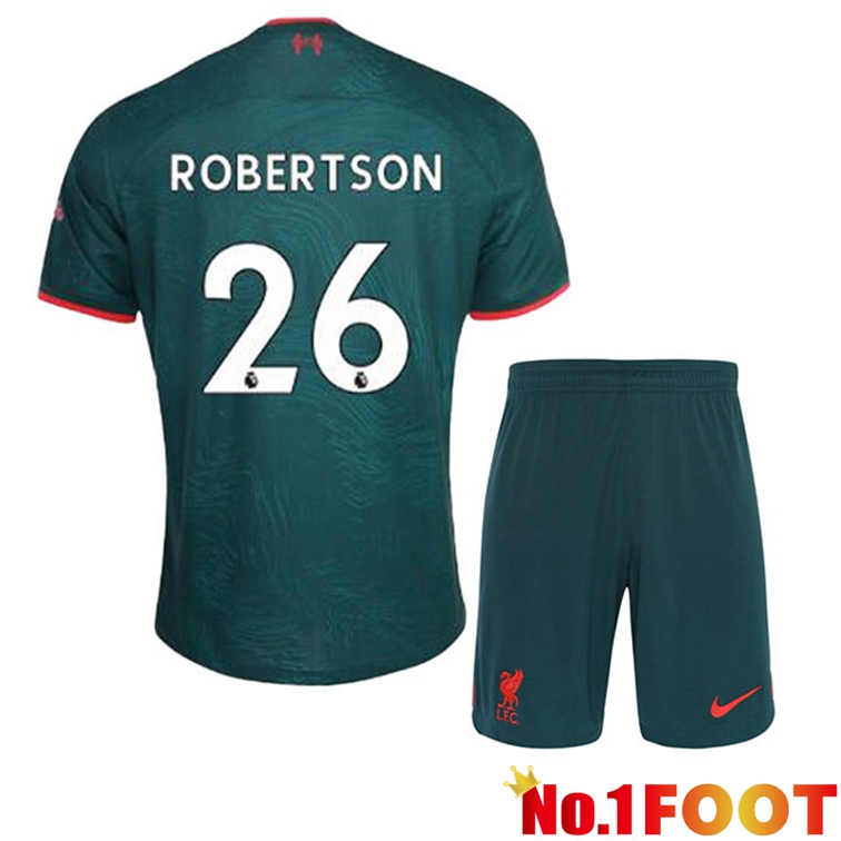 FC Liverpool (ROBERTSON 26) Kids Football Jerseys Third Green 2022-2023