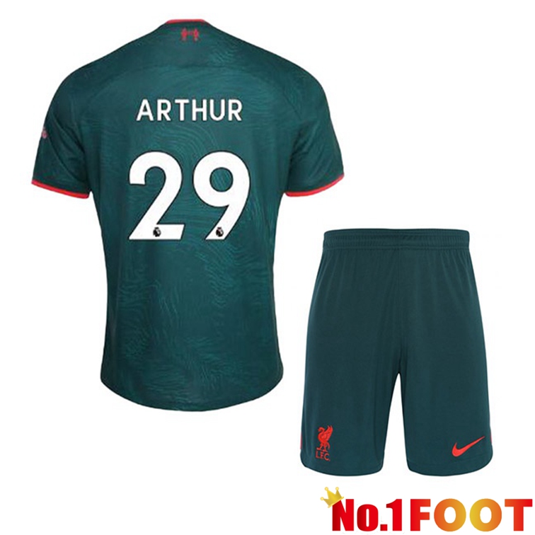 FC Liverpool (ARTHUR 29) Kids Football Jerseys Third Green 2022-2023