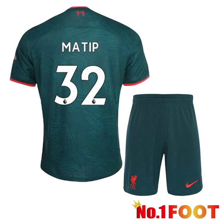 FC Liverpool (MATIP 32) Kids Football Jerseys Third Green 2022-2023