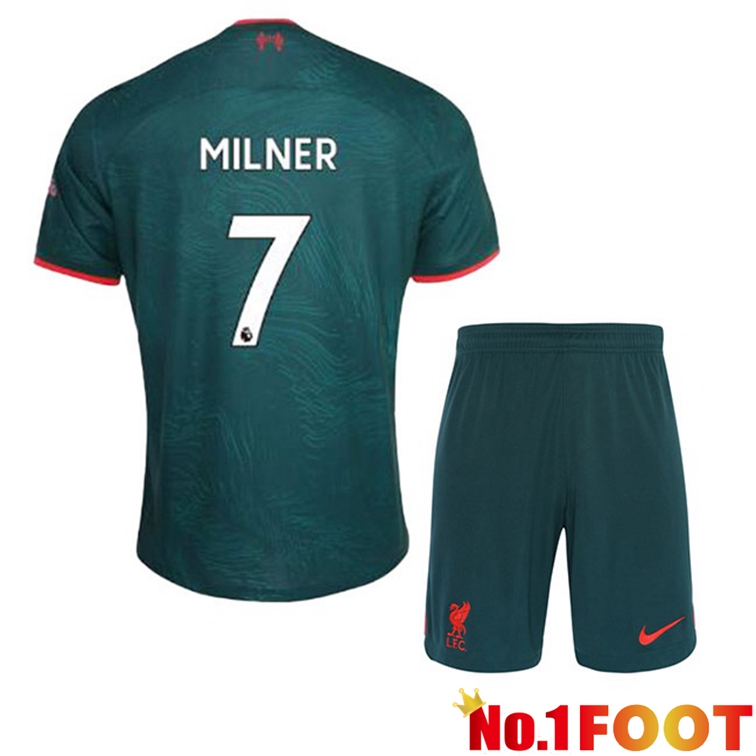 FC Liverpool (MILNER 7) Kids Football Jerseys Third Green 2022-2023