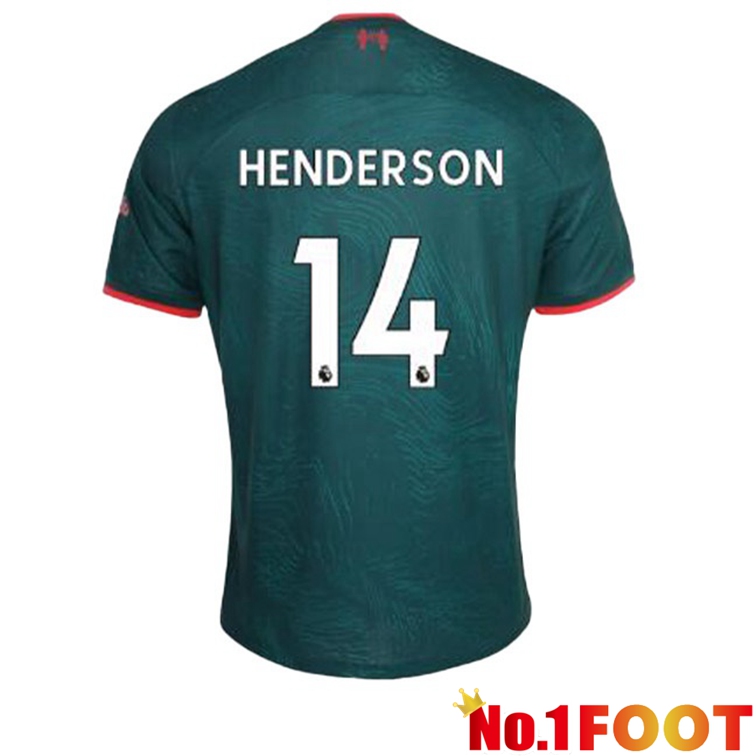 FC Liverpool (HENDERSON 14) Football Jerseys Third Green 2022-2023