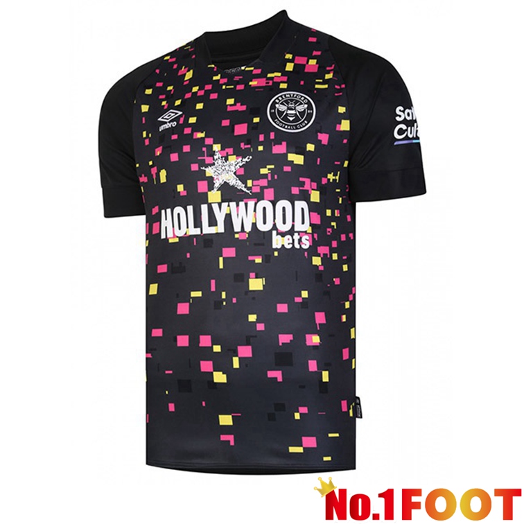 Brentford FC Football Jerseys Third Black 2022-2023