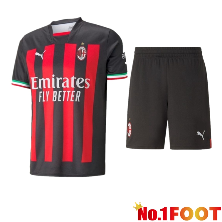 AC Milan Football Jersey Home + Shorts 2022/2023