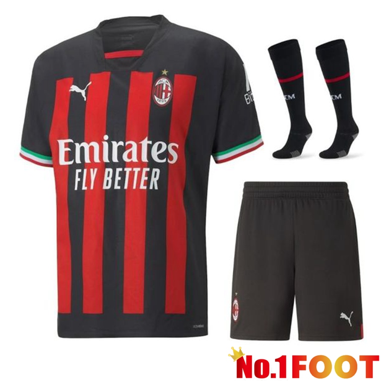 AC Milan Football Jersey Home (Shorts + sock) 2022/2023