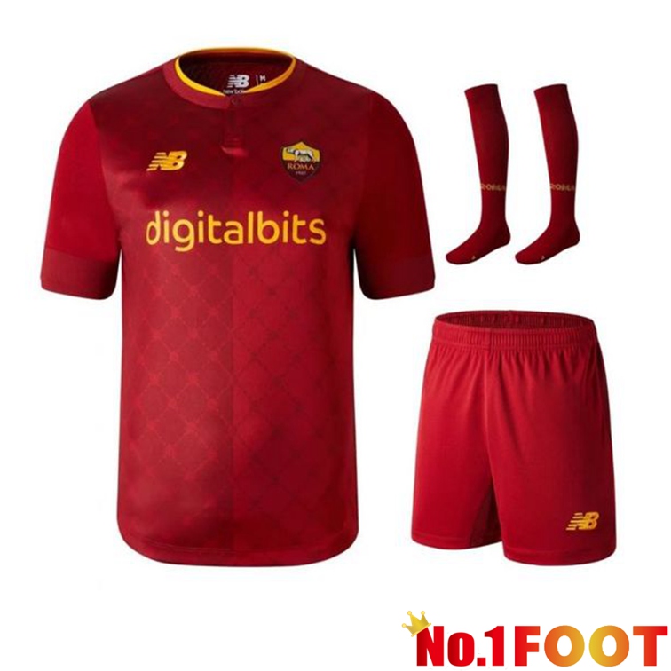 AS Roma Football Jersey Home (Shorts + sock) 2022/2023