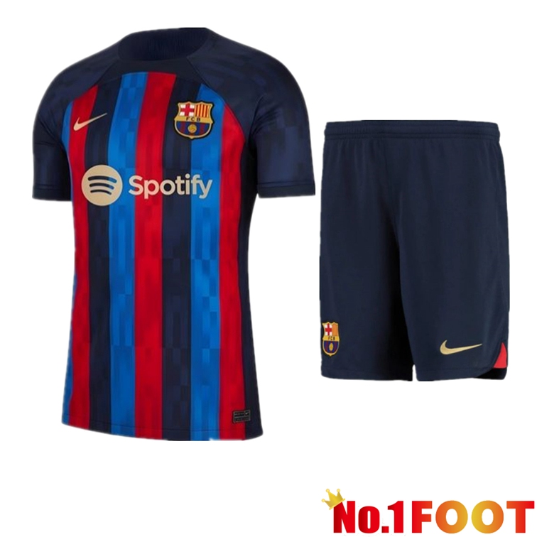 FC Barcelona Football Jersey Home + Shorts Bleu 2022/2023