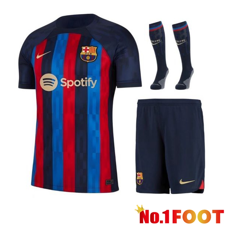 FC Barcelona Football Jersey Home (Shorts + sock) Bleu 2022/2023