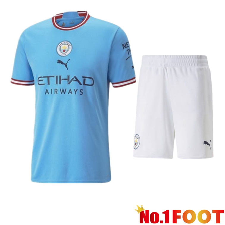 Manchester City Football Jersey Home + Shorts 2022/2023