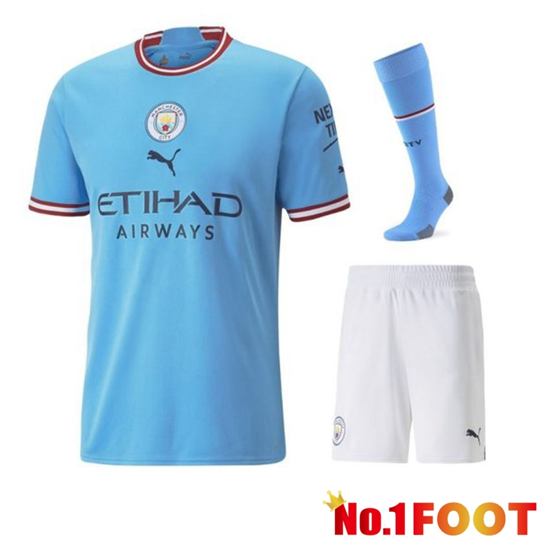 Manchester City Football Jersey Home (Shorts + sock) 2022/2023