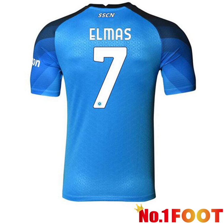 SSC Napoli (Elmas 7) Football Jerseys Home Blue 2022-2023