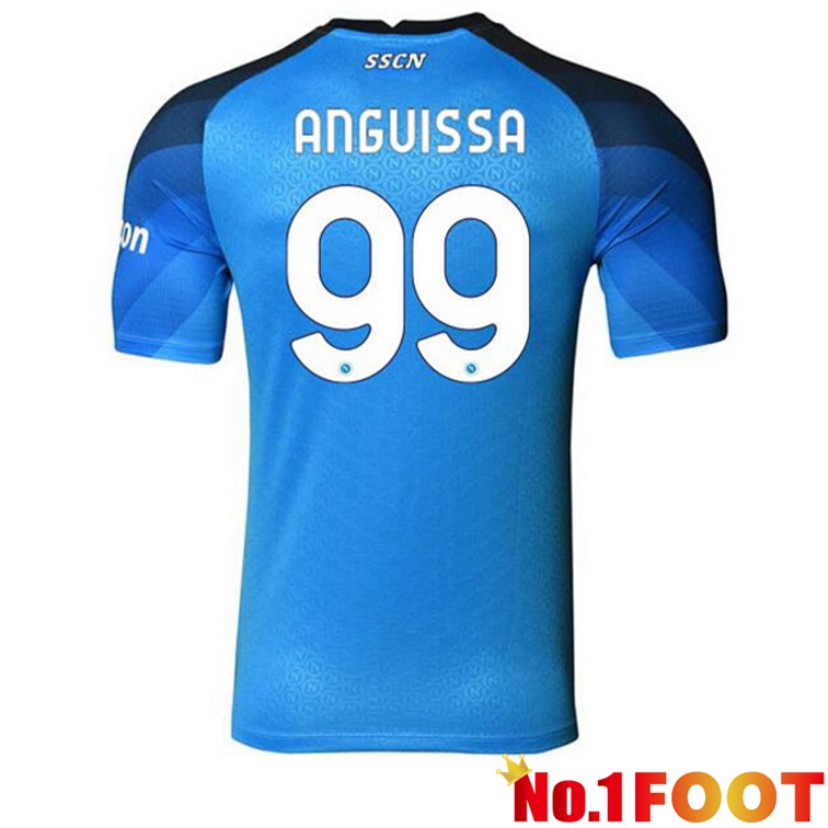 SSC Napoli (Anguissa 99) Football Jerseys Home Blue 2022-2023