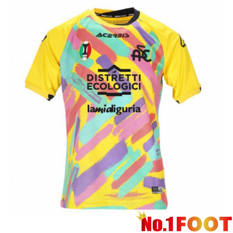 Spezia Calcio Soccer Jerseys Third Yellow 2022-2023