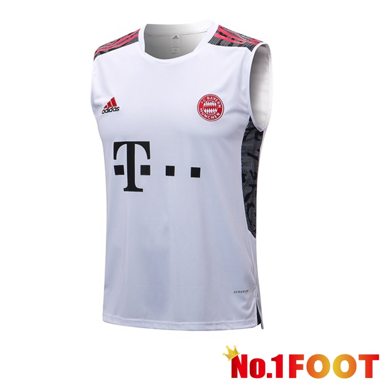 Bayern Munich Soccer Vest White 2022-2023