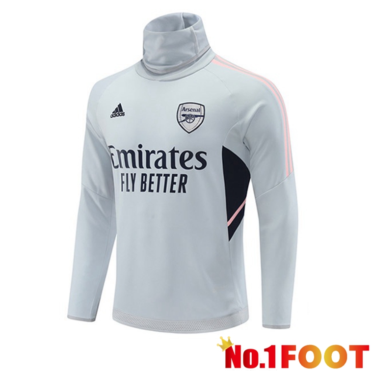 Arsenal Training Sweatshirt High Collar Gray 2022-2023