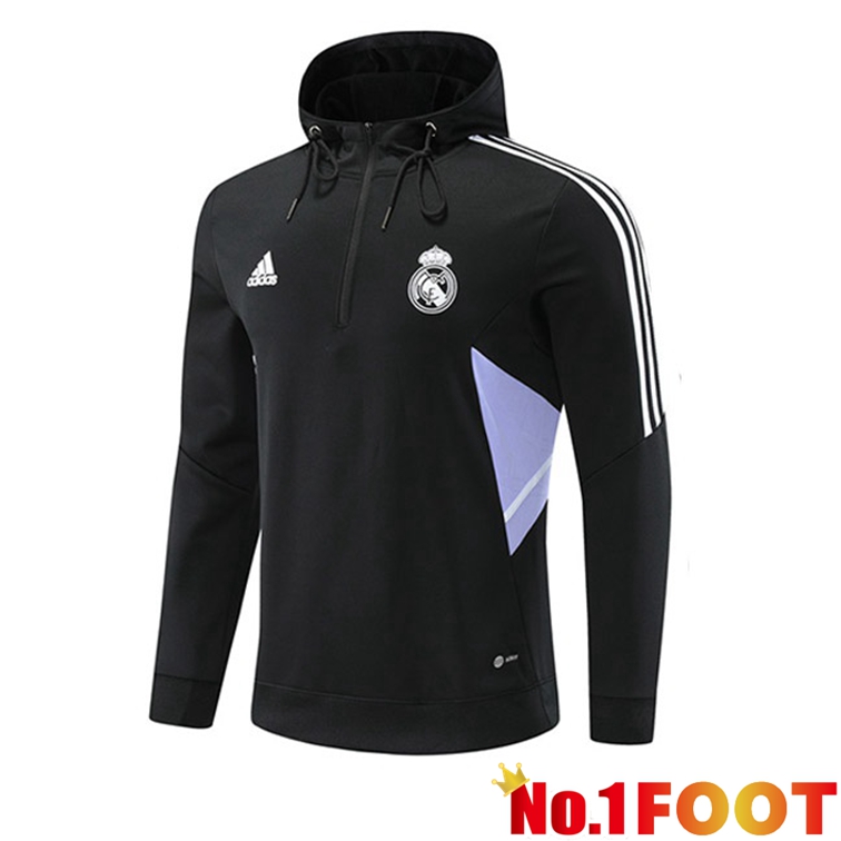 Real Madrid Hooded Sweater Black 2022-2023