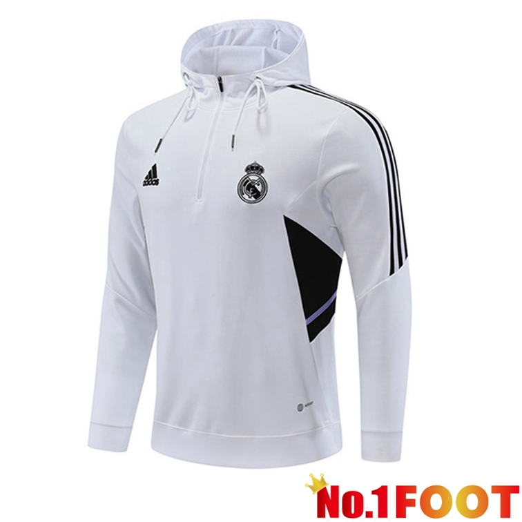 Real Madrid Hooded Sweater White 2022-2023