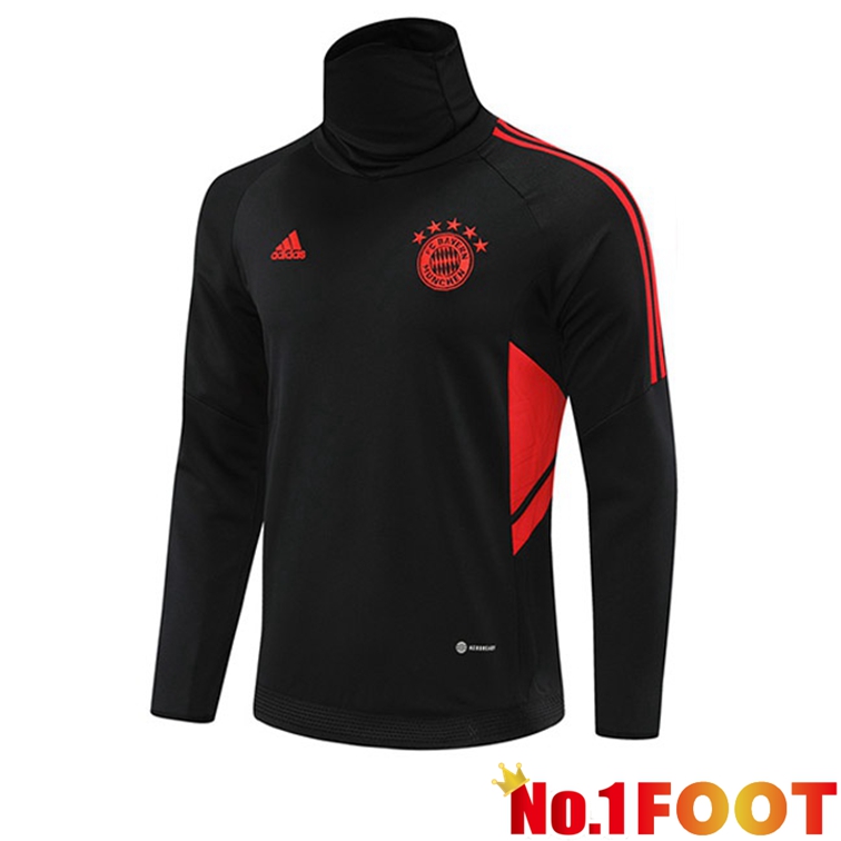 Bayern Munich Training Sweatshirt High Collar Black 2022-2023