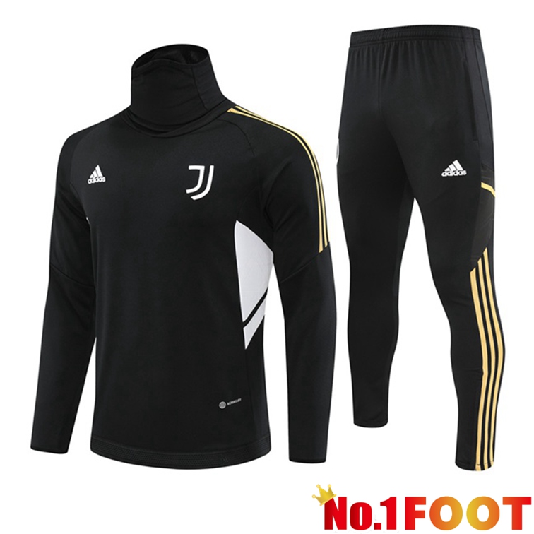 Juventus Training Tracksuit High Collar Black 2022-2023