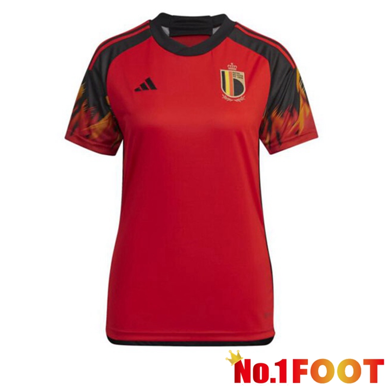 Belgium Women Soccer Jerseys Home Red 2022-2023