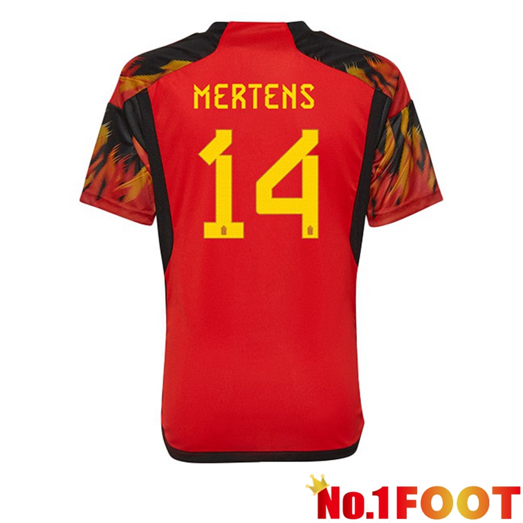 Belgium (MERTENS 14) Soccer Jerseys Home Red World Cup 2022