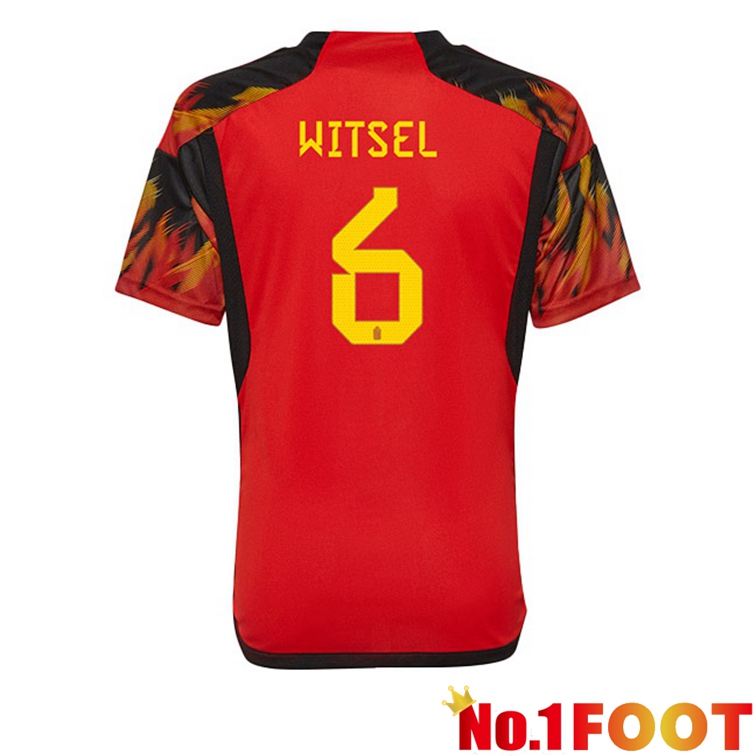 Belgium (WITSEL 6) Soccer Jerseys Home Red World Cup 2022