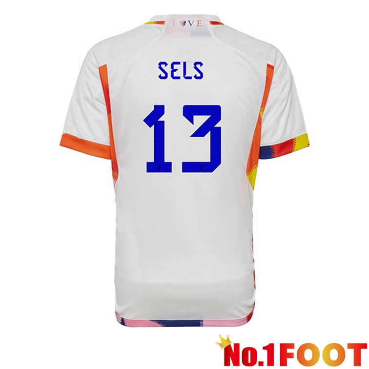 Belgium (SELS 13) Soccer Jerseys Away White World Cup 2022