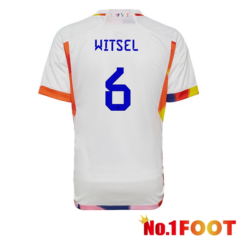 Belgium (WITSEL 6) Soccer Jerseys Away White World Cup 2022