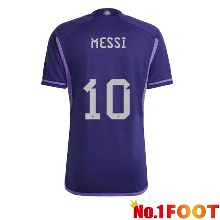 Argentina (MESSI 10) Soccer Jerseys Away Purple World Cup 2022