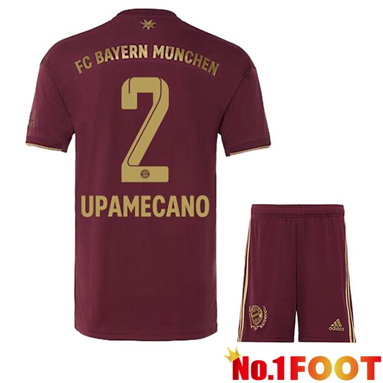 Bayern Munich (Upamecano 2) Kids Soccer Jerseys Special Edition Red 2022-2023