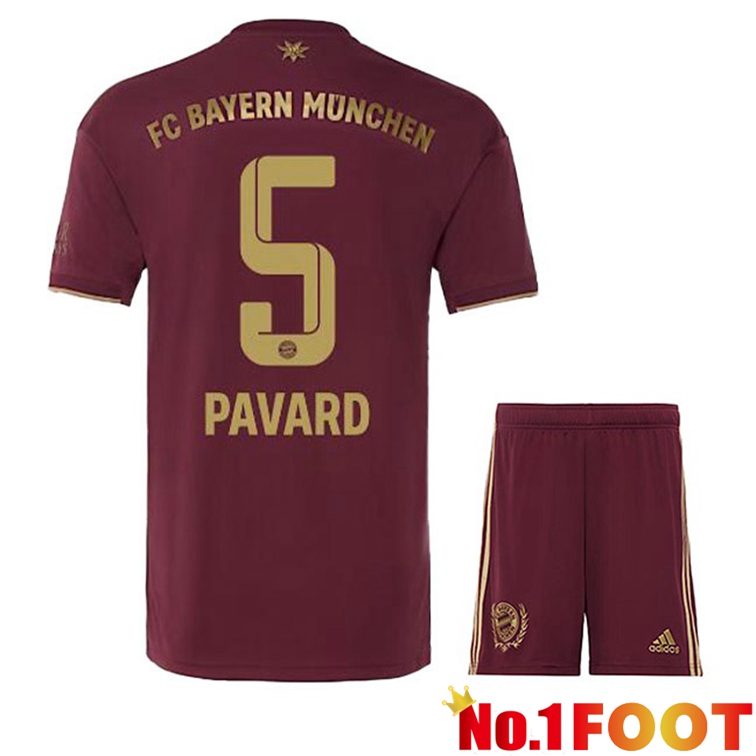 Bayern Munich (Pavard 5) Kids Soccer Jerseys Special Edition Red 2022-2023