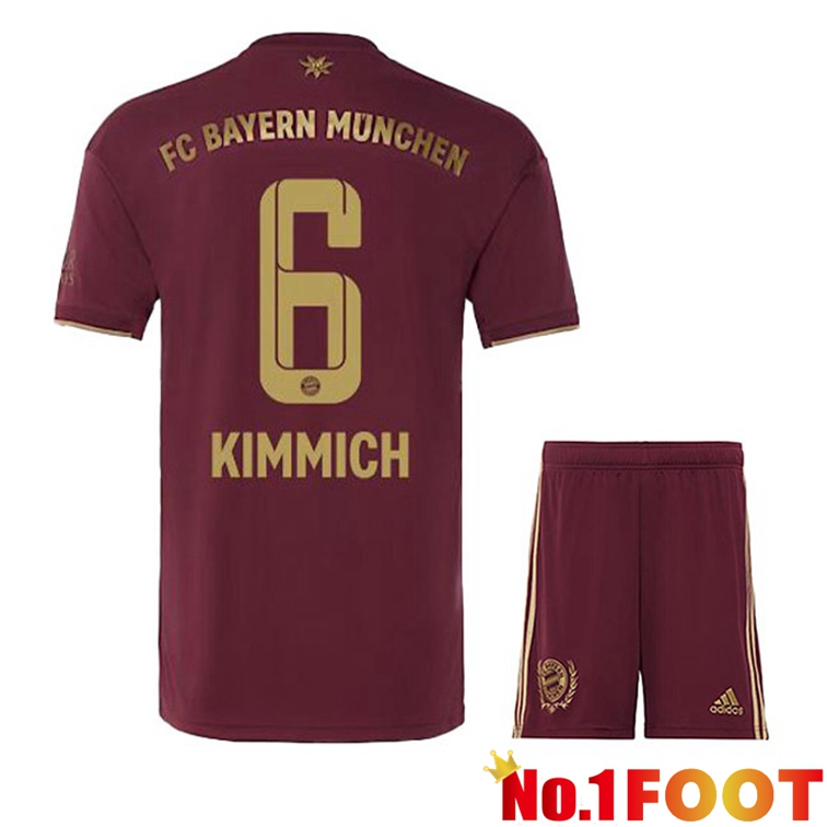 Bayern Munich (Kimmich 6) Kids Soccer Jerseys Special Edition Red 2022-2023