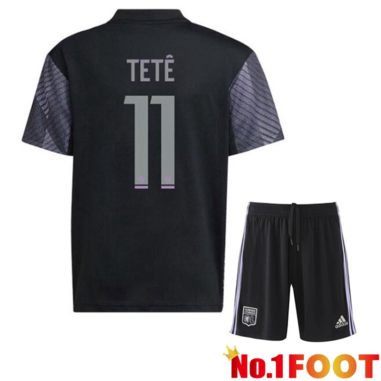 Olympique Lyonnais (TETÊ 11) Kids Soccer Jerseys Third Black 2022-2023