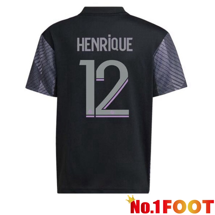 Olympique Lyonnais (HENRIQUE 12) Soccer Jerseys Third Black 2022-2023