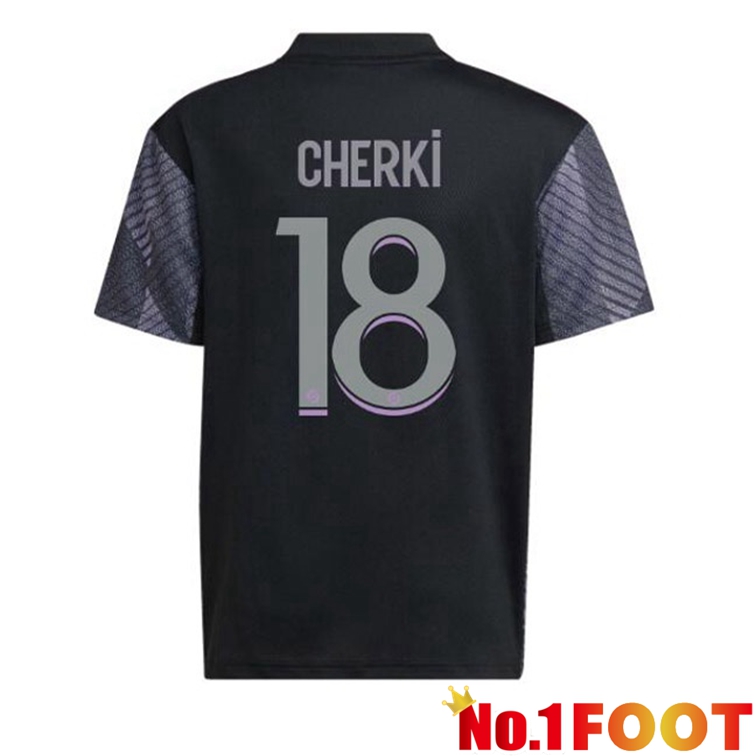 Olympique Lyonnais (CHERKI 18) Soccer Jerseys Third Black 2022-2023