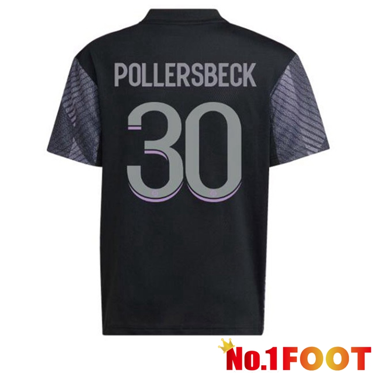 Olympique Lyonnais (POLLERSBECK 30) Soccer Jerseys Third Black 2022-2023