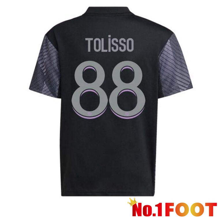 Olympique Lyonnais (TOLISSO 88) Soccer Jerseys Third Black 2022-2023