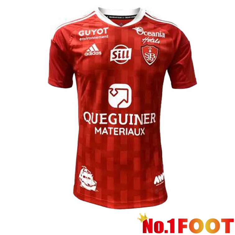 StaDe Brestois Soccer Jerseys Home Red 2022-2023