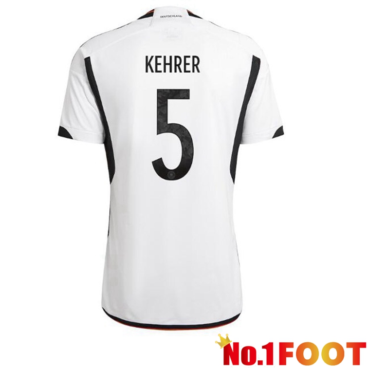 Germany (KEHRER 5) Soccer Jerseys Home Black White 2022-2023